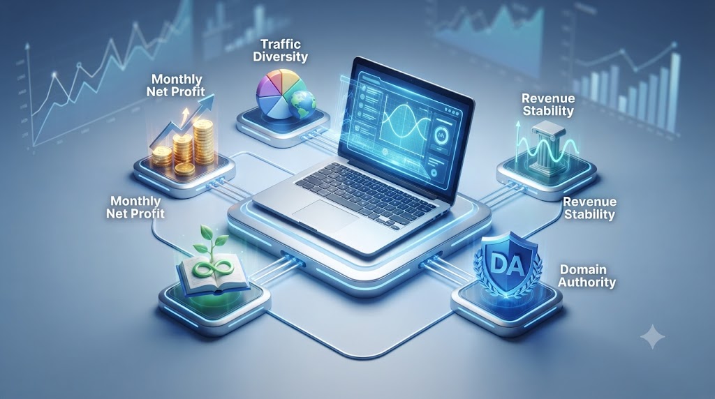 5 Key Metrics That Determine Your Website's Market Price